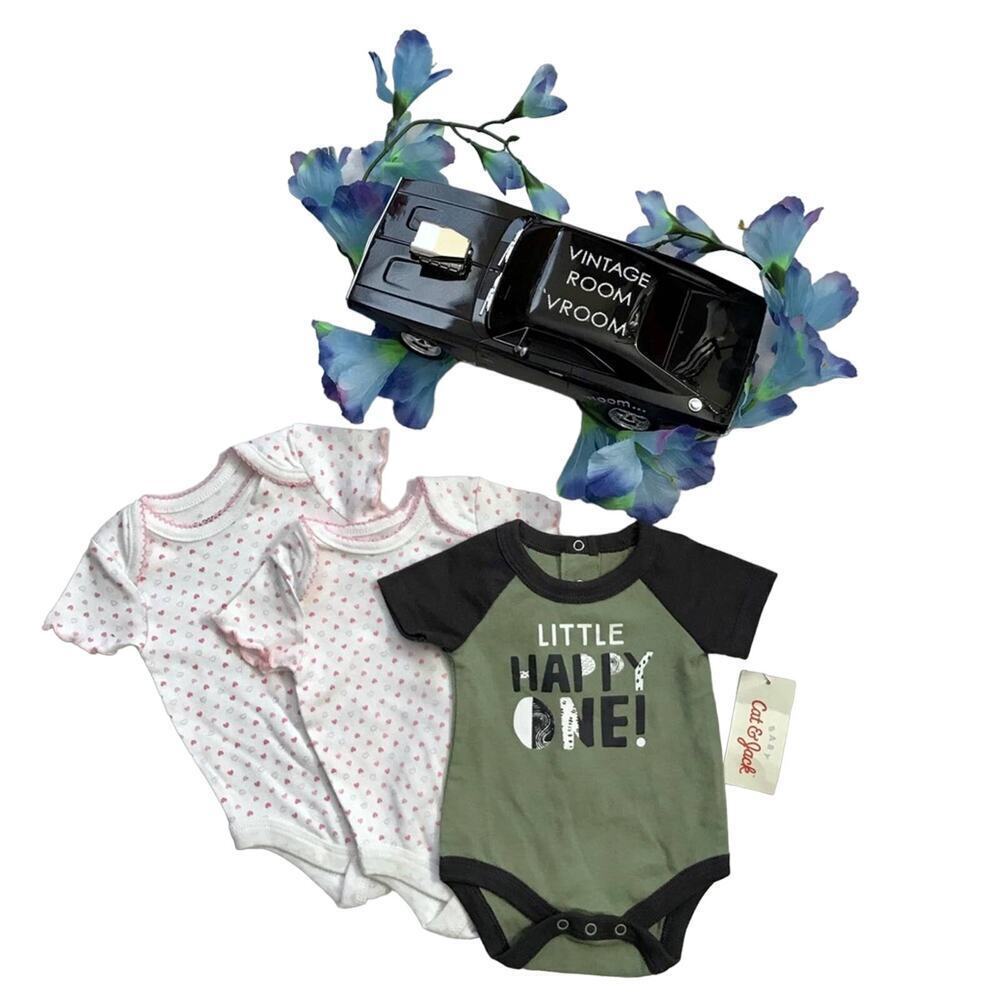 Cat & Jack and Faded Glory NWT 3 Assorted Pack for Girls NB